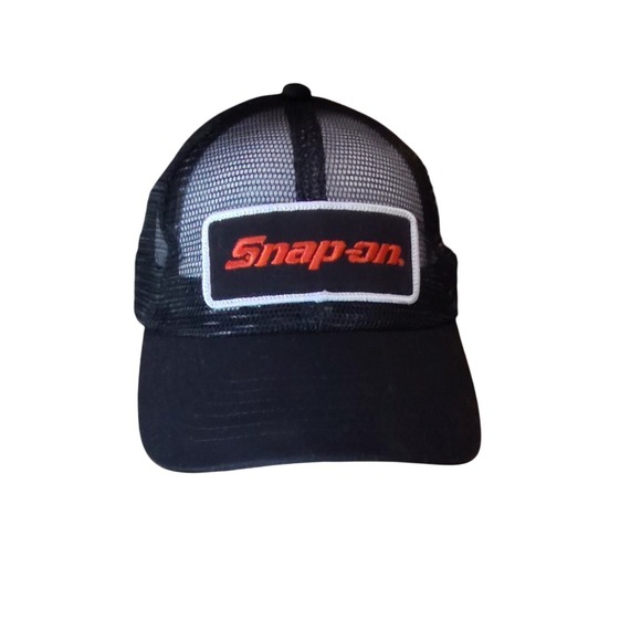 Other - Snap On Tool Mesh Snap Back Cat Trucker Hat Patch Embroidered Spellout Logo